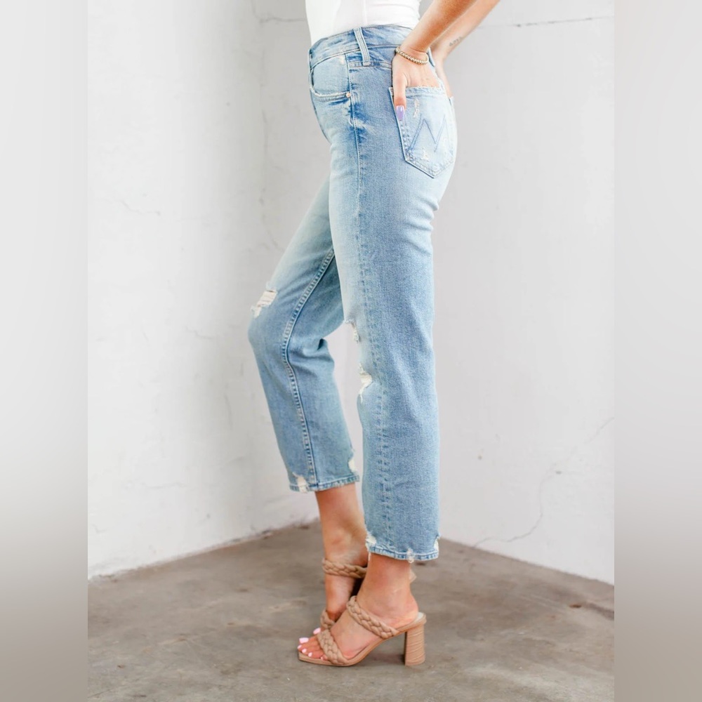 MOTHER SUPERIOR 👖 High Waisted The Confession Straight Legged Cropped Jeans! - Picture 16 of 16